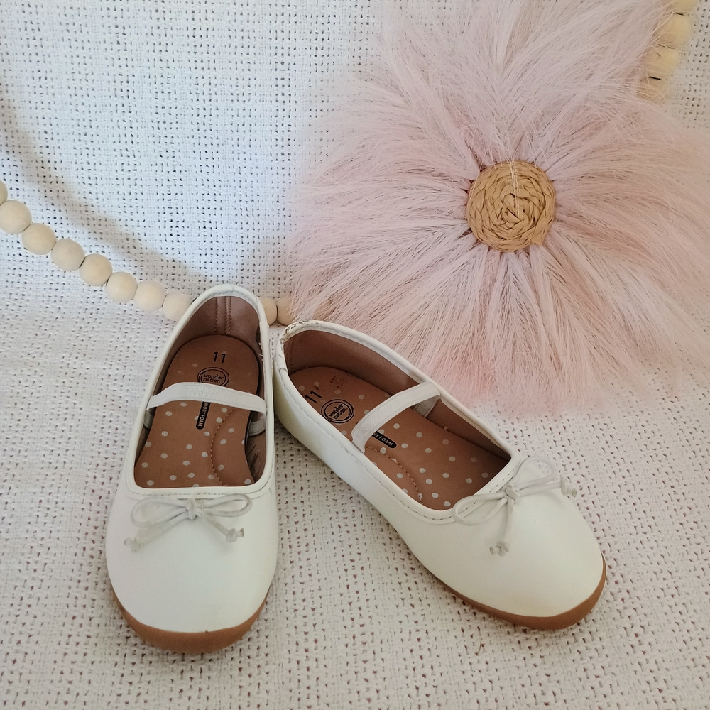 Elegant White Kids Dress Shoes